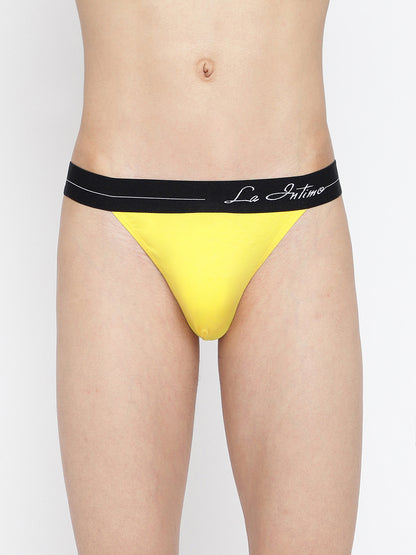 Pack of 2 men's thongs from La Intimo, featuring the Standard Core Collection for ultimate comfort and style.