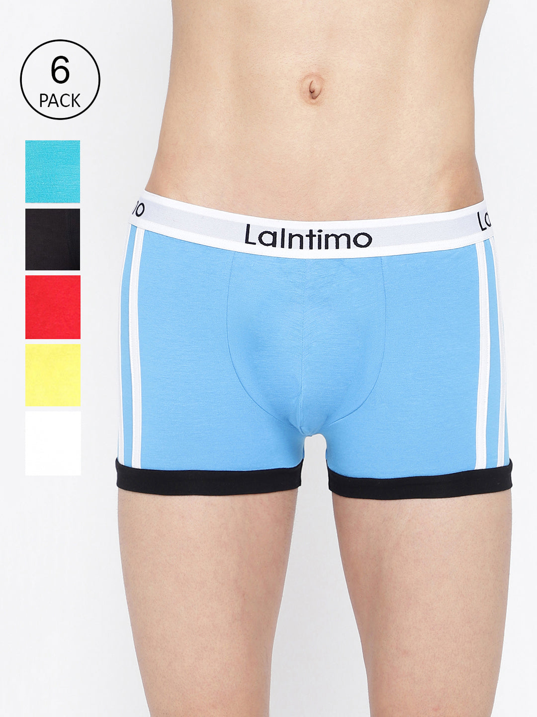 Men’s standard core innerwear by La Intimo – comfortable trunks in a pack of 6, designed for all-day comfort.