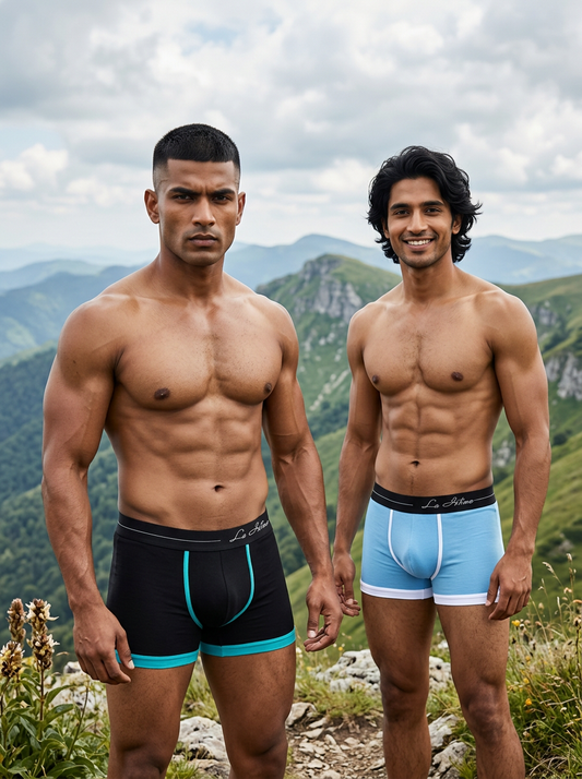 Men's Front Pouch Cotton Trunk - Sport (Pack of 2) - view 39 - La Intimo