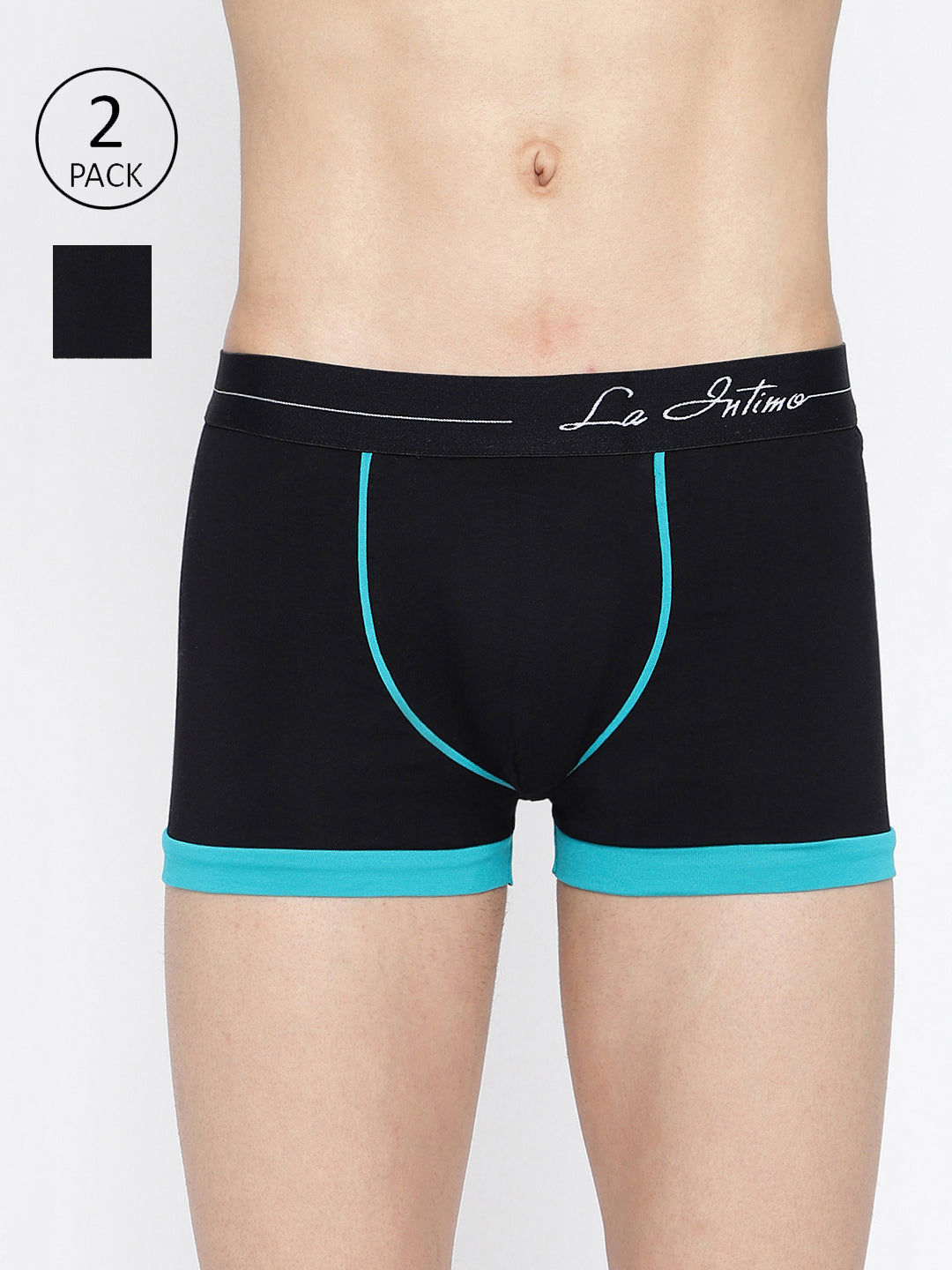 Men’s standard core innerwear by La Intimo – comfortable trunks in a pack of 2, designed for all-day comfort.