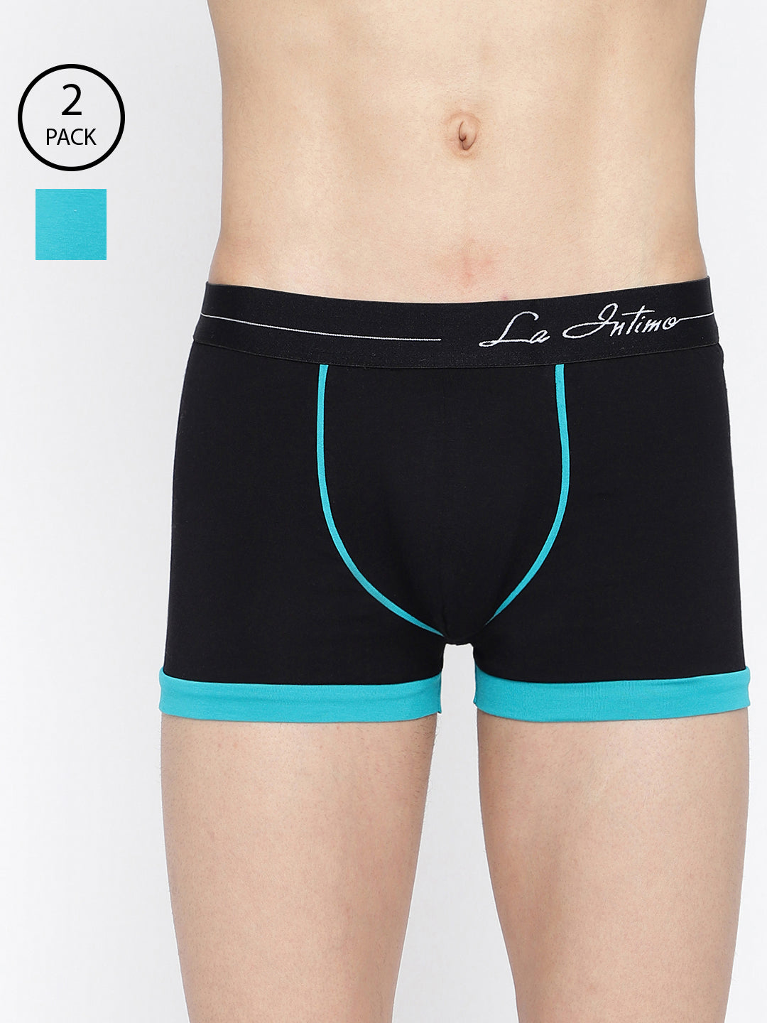 Men’s standard core innerwear by La Intimo – comfortable trunks in a pack of 2, designed for all-day comfort.