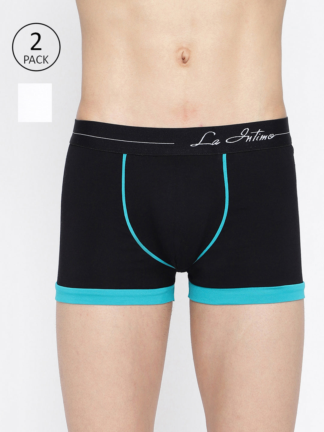 Men’s standard core innerwear by La Intimo – comfortable trunks in a pack of 2, designed for all-day comfort.