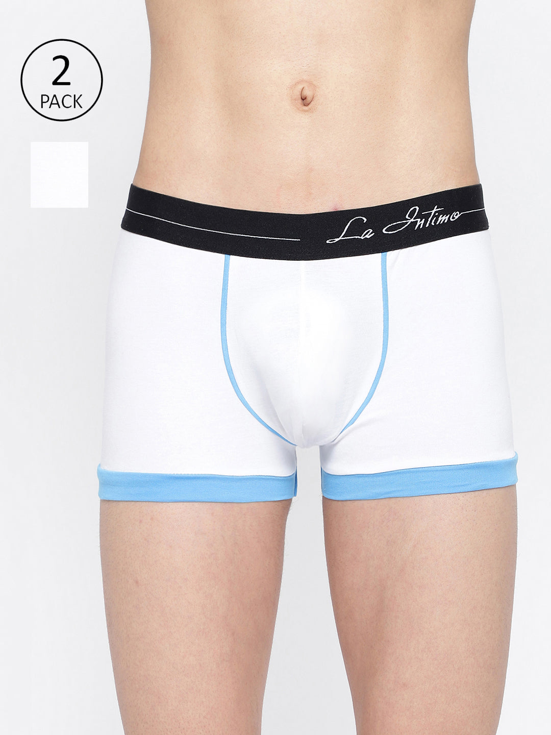 Men’s standard core innerwear by La Intimo – comfortable trunks in a pack of 2, designed for all-day comfort.