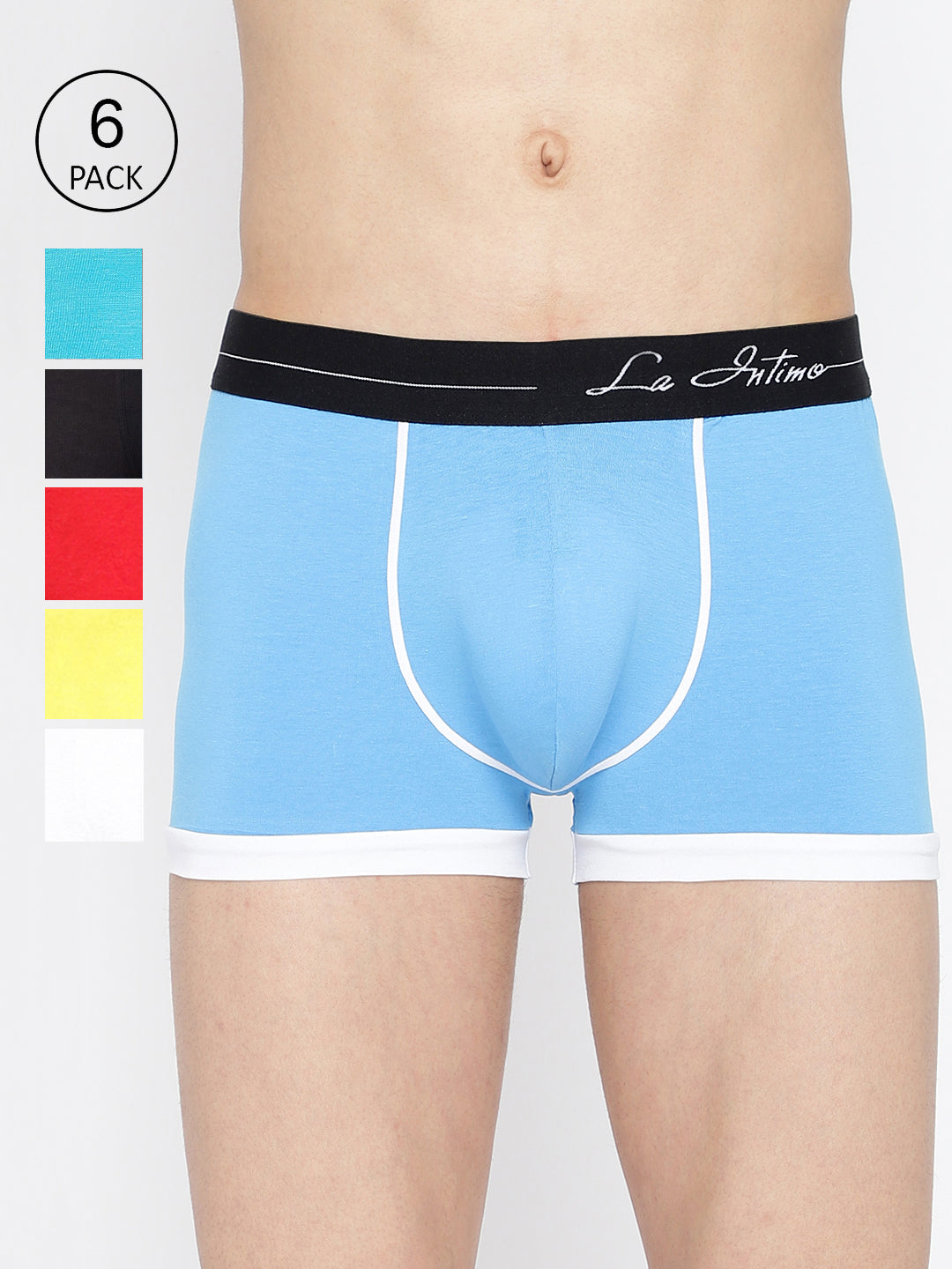 Men’s standard core innerwear by La Intimo – comfortable trunks in a pack of 6, designed for all-day comfort.