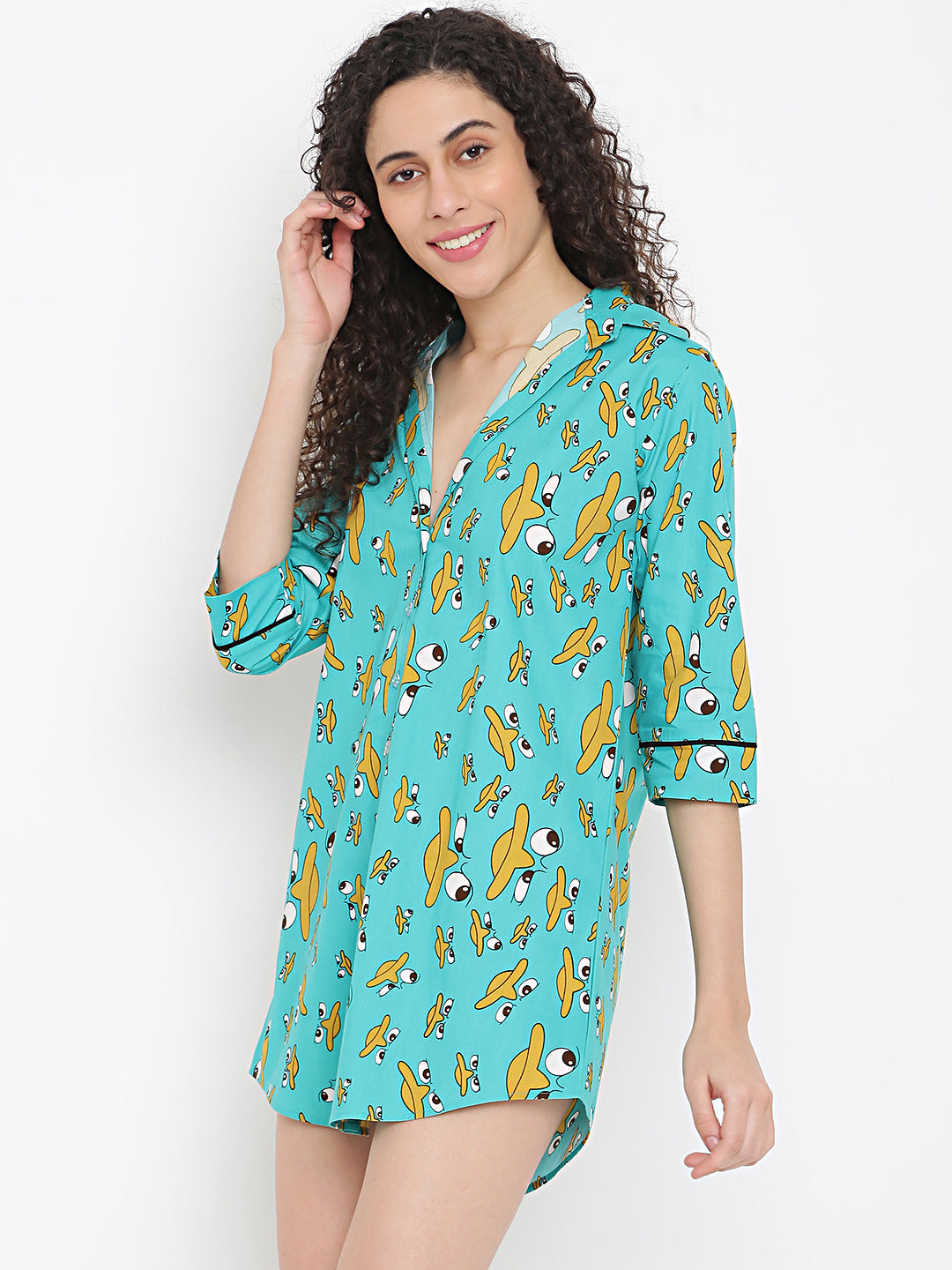 Premium women's sleepwear by La Intimo – soft long shirt in a single pack, ideal for comfort and a restful night.