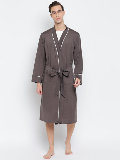 Single pack of men's premium luxury robe by La Intimo, designed for ultimate comfort and relaxation.