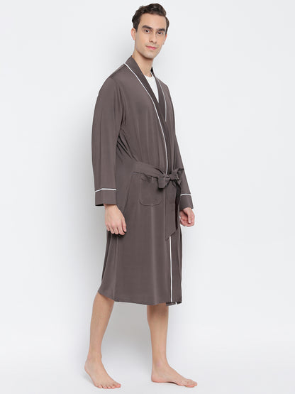 Active Micro Solid Plush Luxury Robe