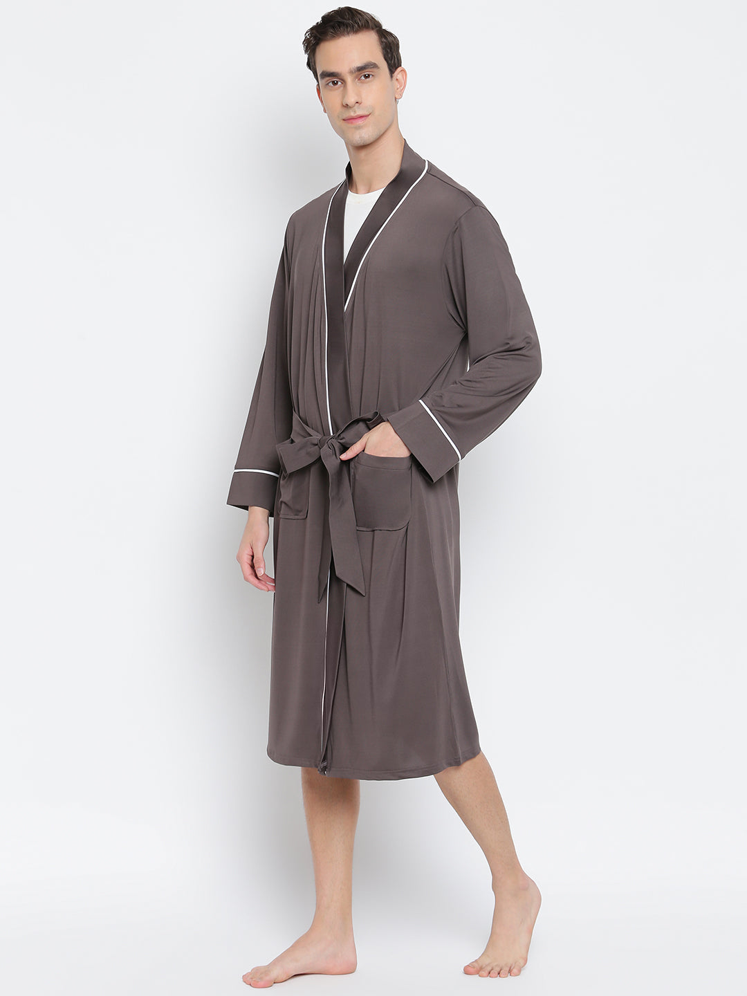 Active Micro Solid Plush Luxury Robe
