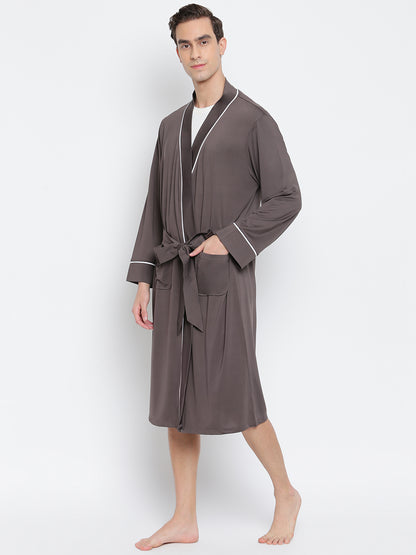 Active Micro Solid Plush Luxury Robe