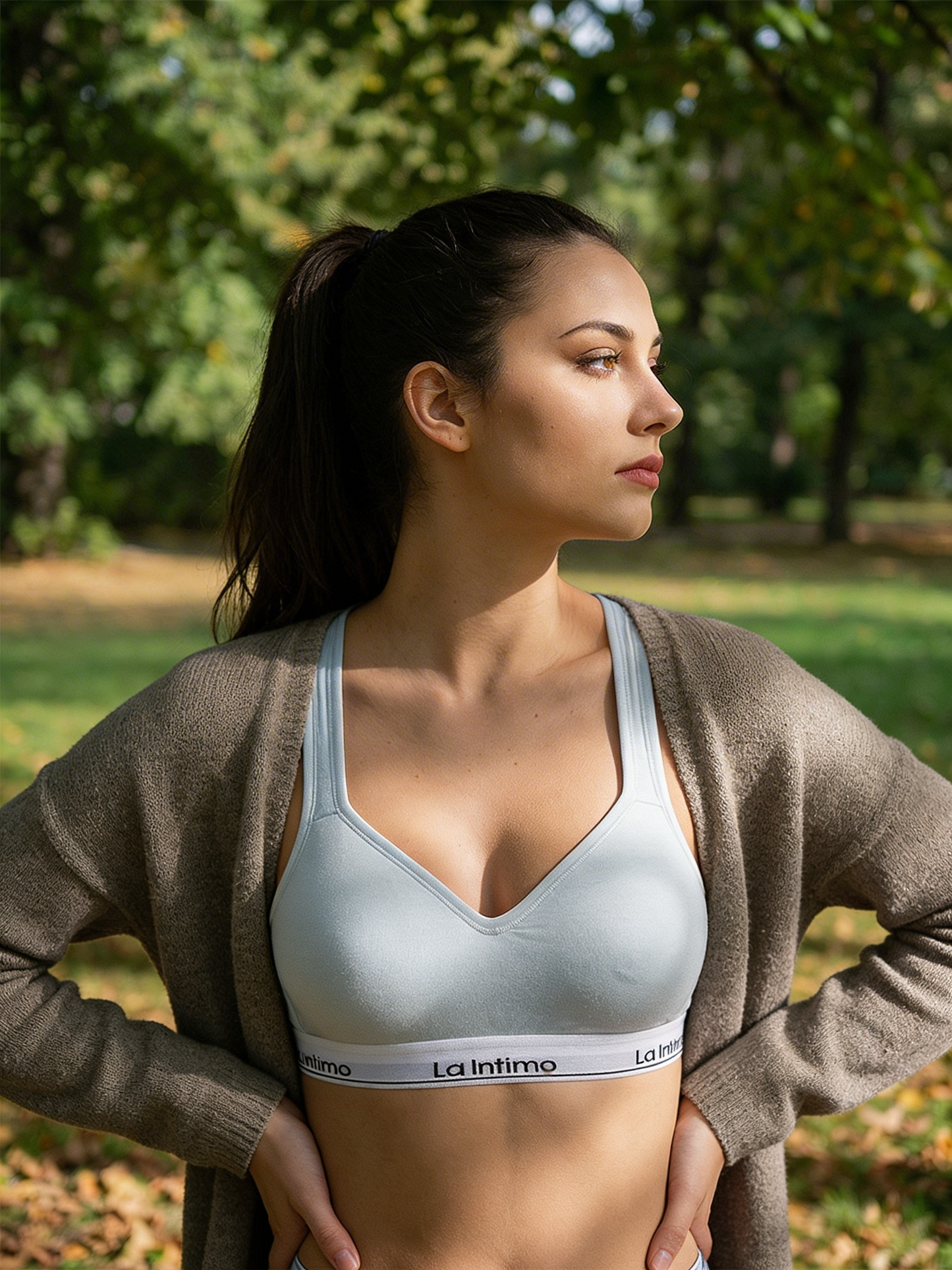 High Support Padded Cross Back Sports Bra