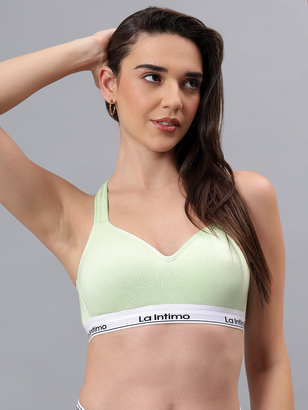 Luxury women's sports bra from La Intimo in a single pack, offering superior comfort, support, and style.