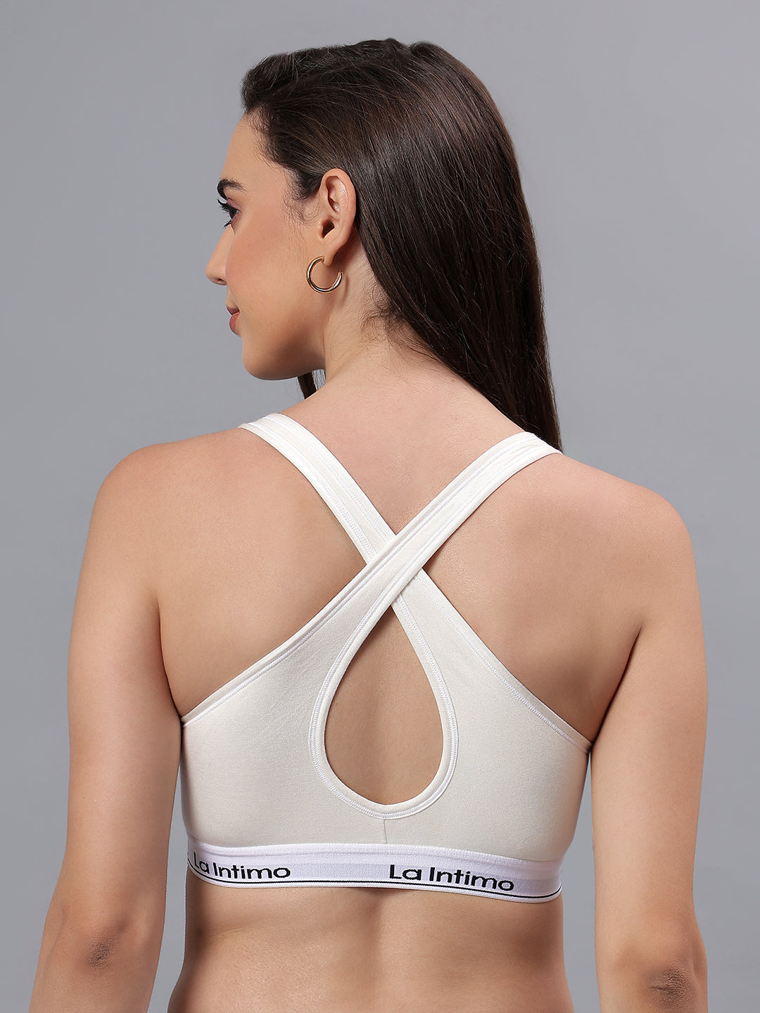 High Support Padded Cross Back Sports Bra