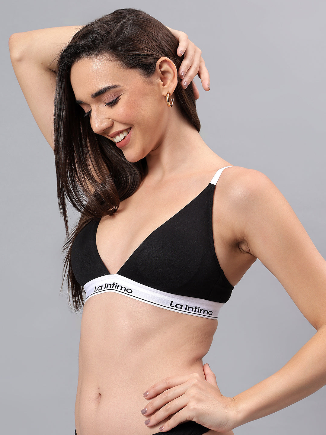 Luxury women's bralette from La Intimo in a single pack, offering comfort, style, and a perfect fit.