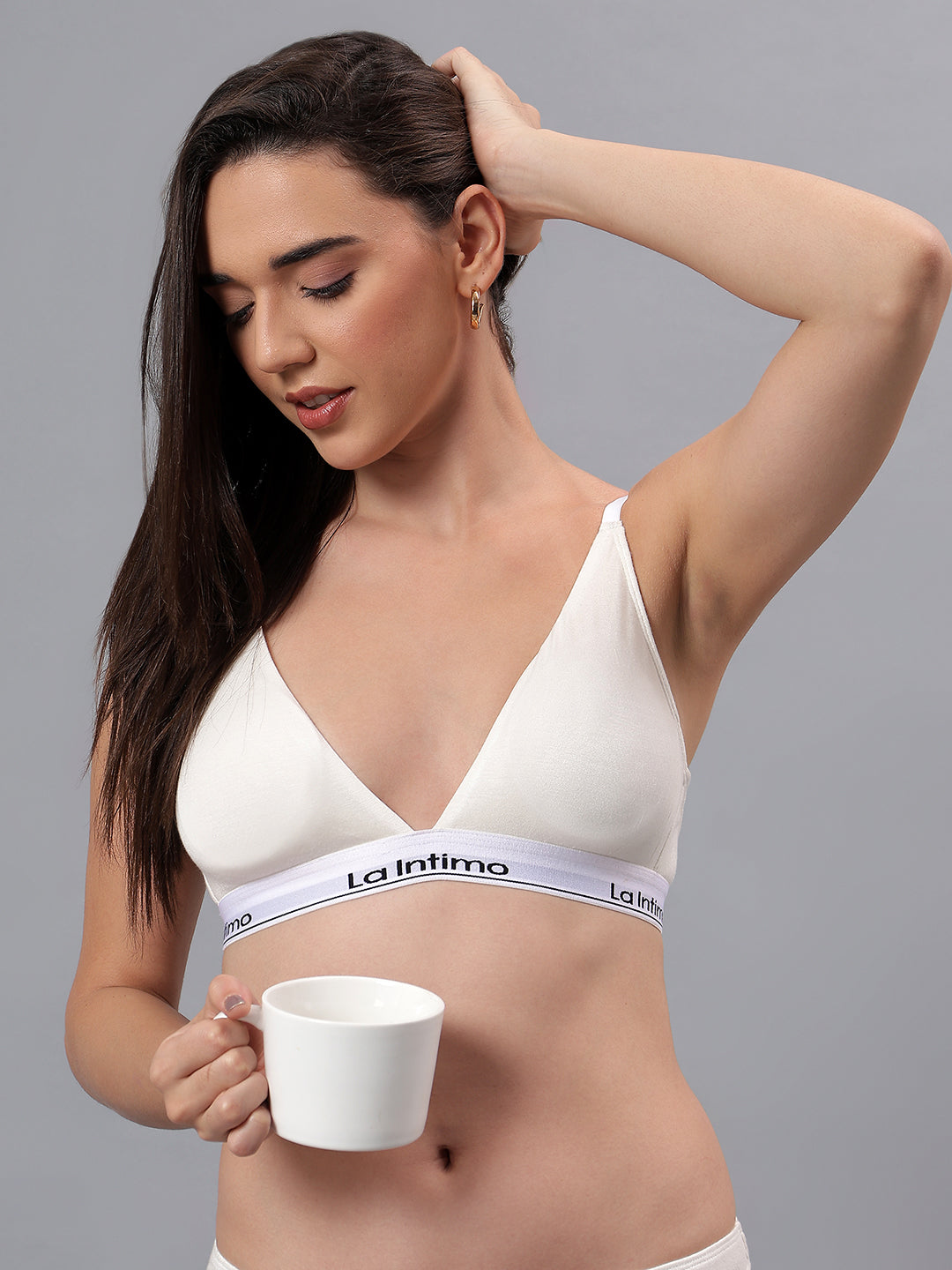 Luxury women's bralette from La Intimo in a single pack, offering comfort, style, and a perfect fit.