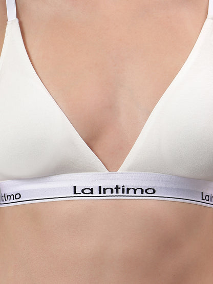 Luxury women's bralette from La Intimo in a single pack, offering comfort, style, and a perfect fit.