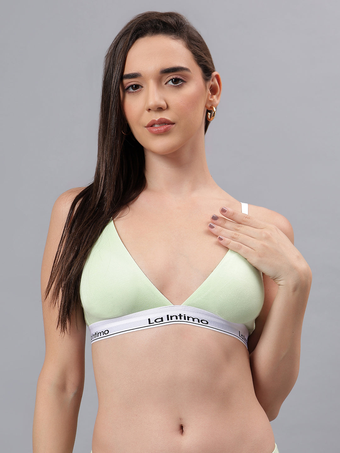 Luxury women's bralette from La Intimo in a single pack, offering comfort, style, and a perfect fit.