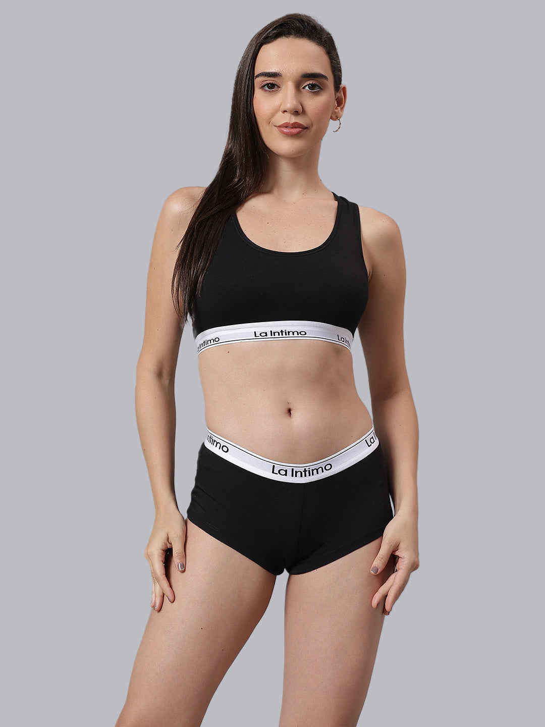La Intimo Butter Bevy Women’s T-Shirt Bra and Boyshort Set – Combo Set in breathable, soft-touch fabric for luxury comfort and smooth daily wear