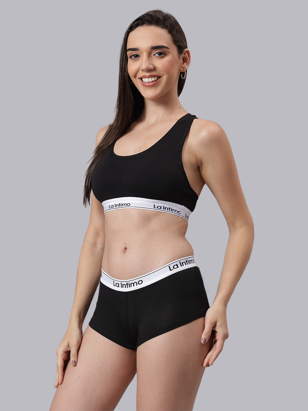 La Intimo Butter Bevy Women’s T-Shirt Bra and Boyshort Set – Combo Set in breathable, soft-touch fabric for luxury comfort and smooth daily wear