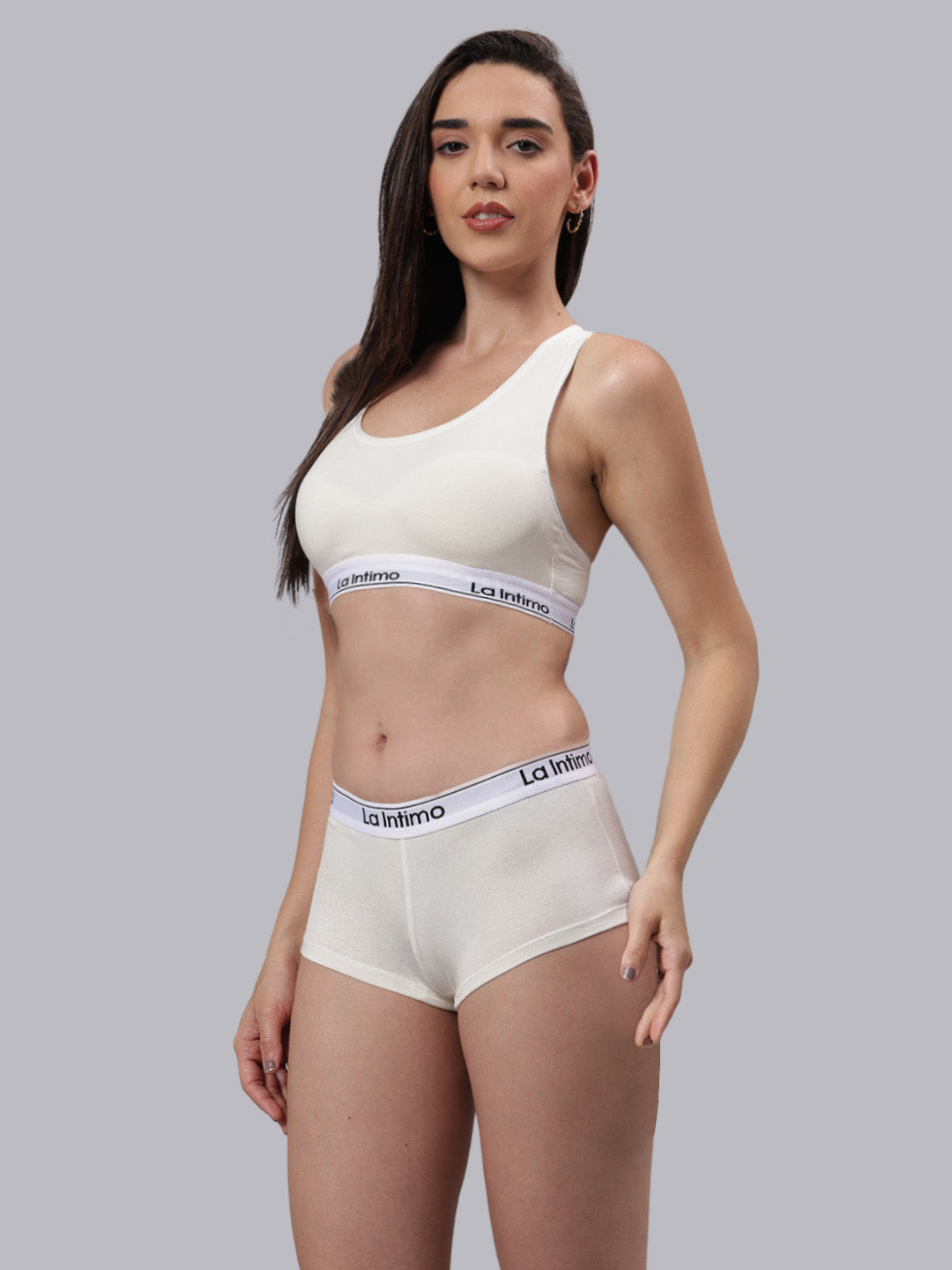 La Intimo Butter Bevy Women’s T-Shirt Bra and Boyshort Set – Combo Set in breathable, soft-touch fabric for luxury comfort and smooth daily wear