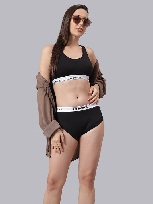 La Intimo Butter Bevy Women’s T-Shirt Bra and Hipster Set – Combo Set in ultra-soft, breathable fabric for luxurious, no-mark comfort and all-day wearability