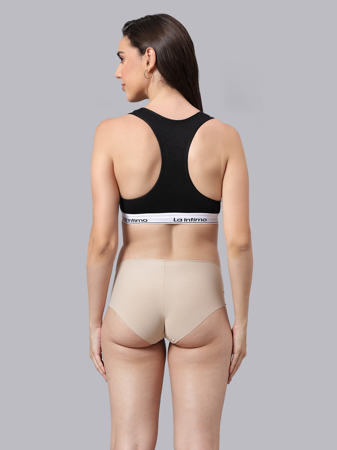 La Intimo Barely There Women’s T-Shirt Bra & Semi-Seamless Panty Set – Combo Set in ultra-soft, skin-friendly fabric for invisible, everyday luxury comfort