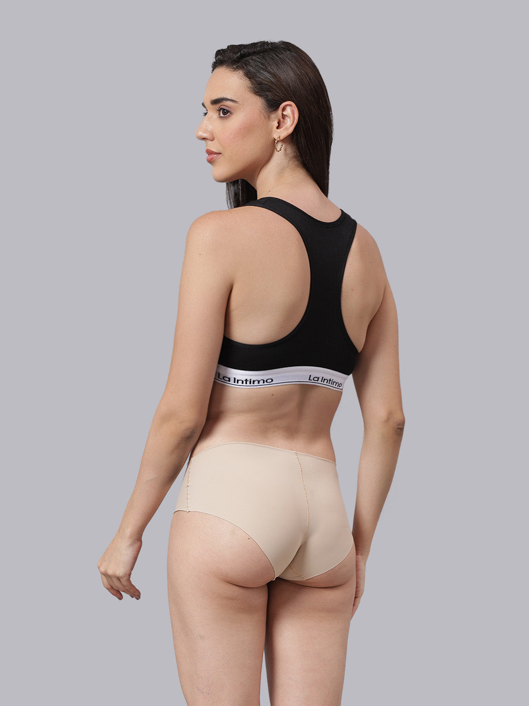 La Intimo Barely There Women’s T-Shirt Bra & Semi-Seamless Panty Set – Combo Set in ultra-soft, skin-friendly fabric for invisible, everyday luxury comfort