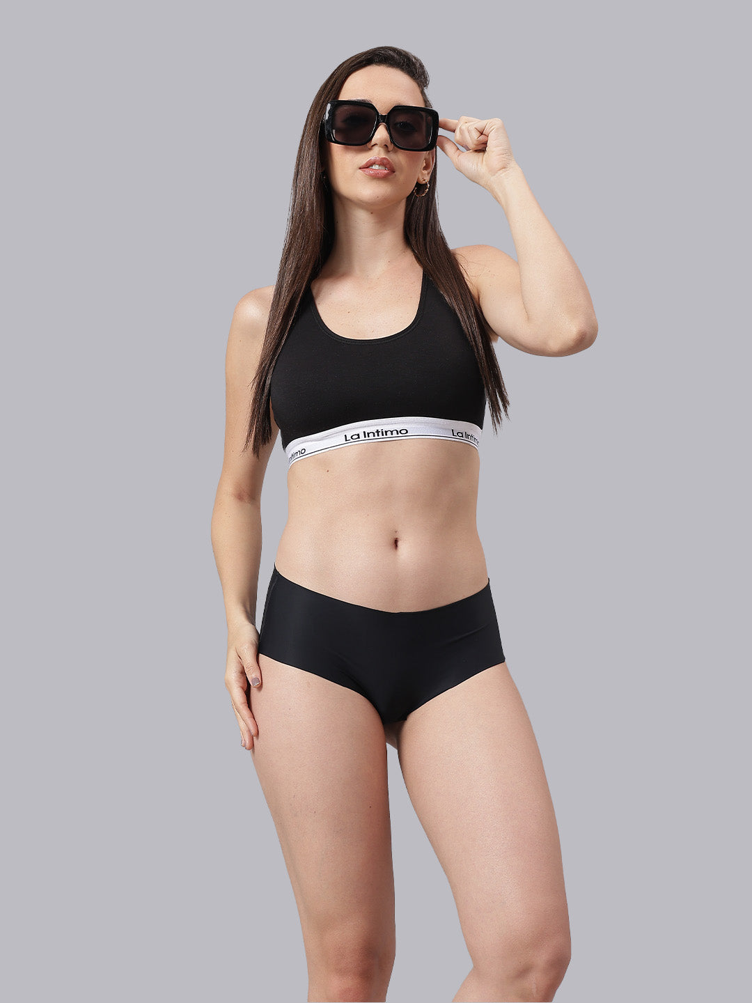 La Intimo Barely There Women’s T-Shirt Bra & Semi-Seamless Panty Set – Combo Set in ultra-soft, skin-friendly fabric for invisible, everyday luxury comfort