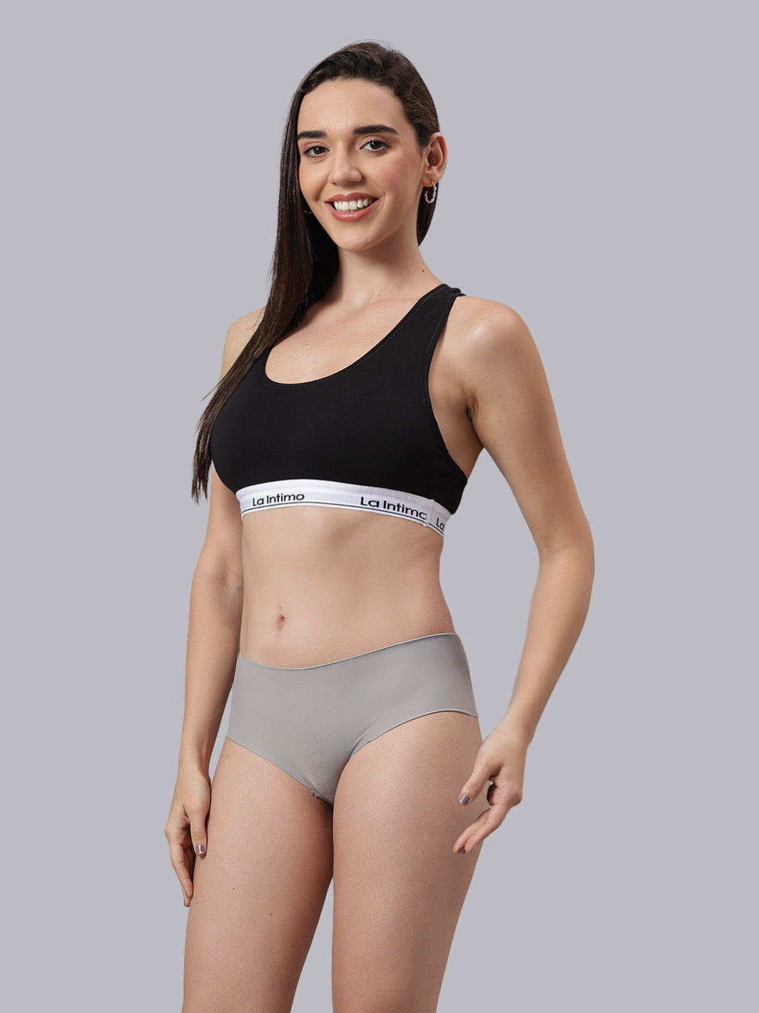 La Intimo Barely There Women’s T-Shirt Bra & Semi-Seamless Panty Set – Combo Set in ultra-soft, skin-friendly fabric for invisible, everyday luxury comfort