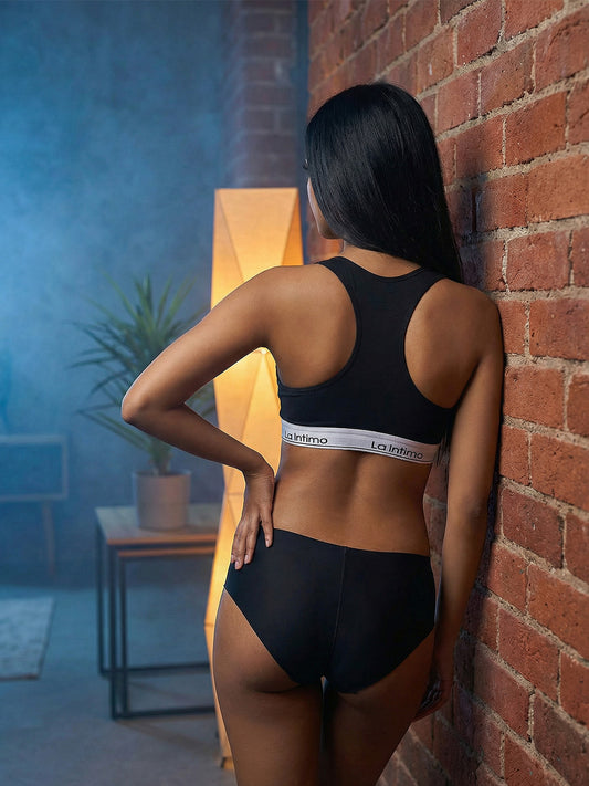 MicroModal Bra Panty Set - Satin Veil