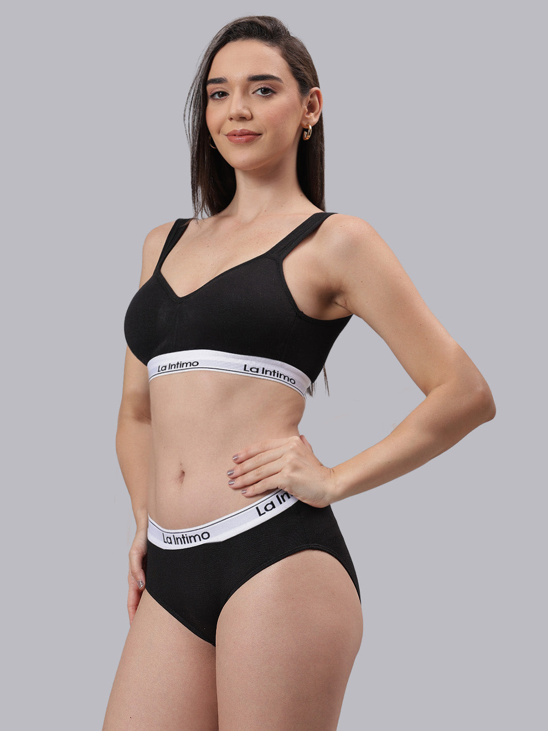 La Intimo Butter Bevy Women’s Sports Bra and Brief Lingerie Set – Combo Set in ultra-soft, breathable fabric for all-day comfort and active lifestyle support