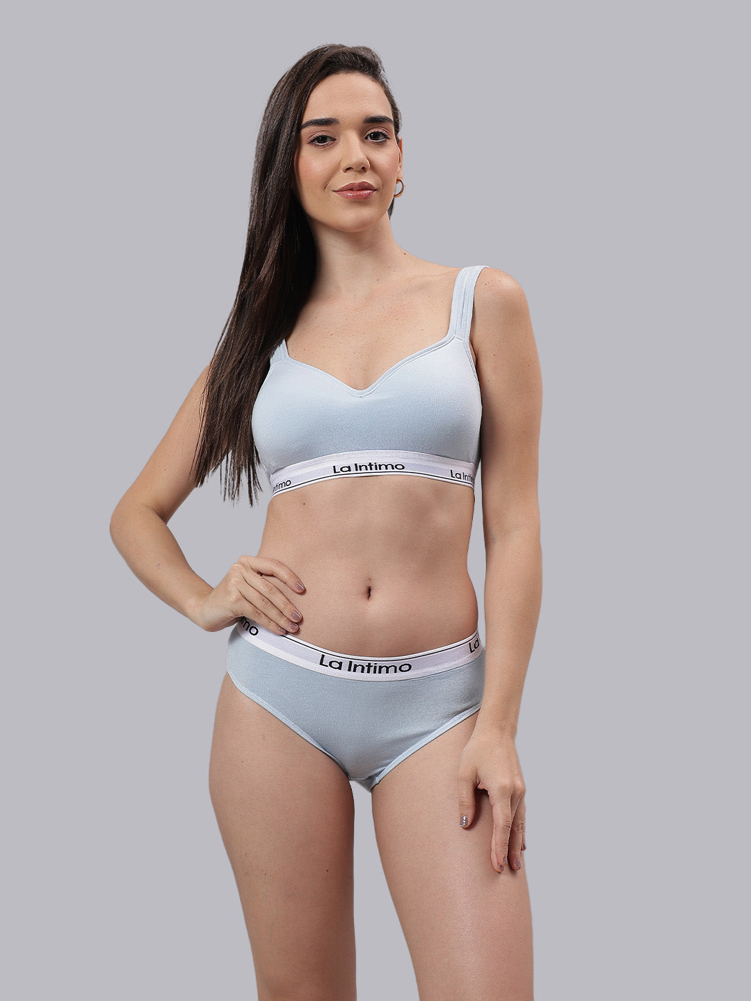 La Intimo Butter Bevy Women’s Sports Bra and Brief Lingerie Set – Combo Set in ultra-soft, breathable fabric for all-day comfort and active lifestyle support