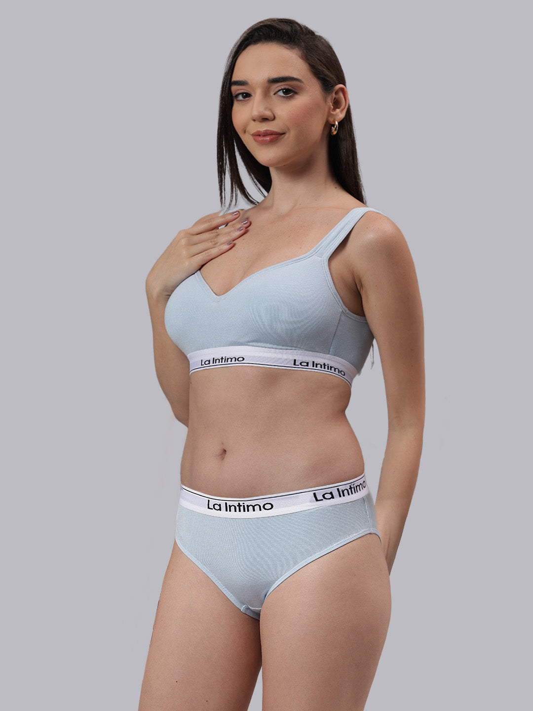 La Intimo Butter Bevy Women’s Sports Bra and Brief Lingerie Set – Combo Set in ultra-soft, breathable fabric for all-day comfort and active lifestyle support