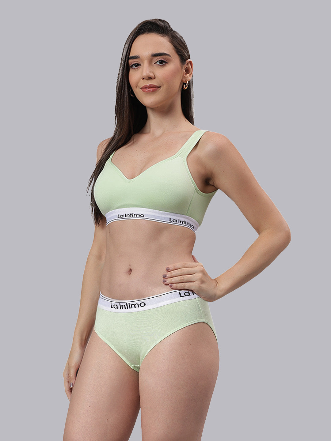 La Intimo Butter Bevy Women’s Sports Bra and Brief Lingerie Set – Combo Set in ultra-soft, breathable fabric for all-day comfort and active lifestyle support