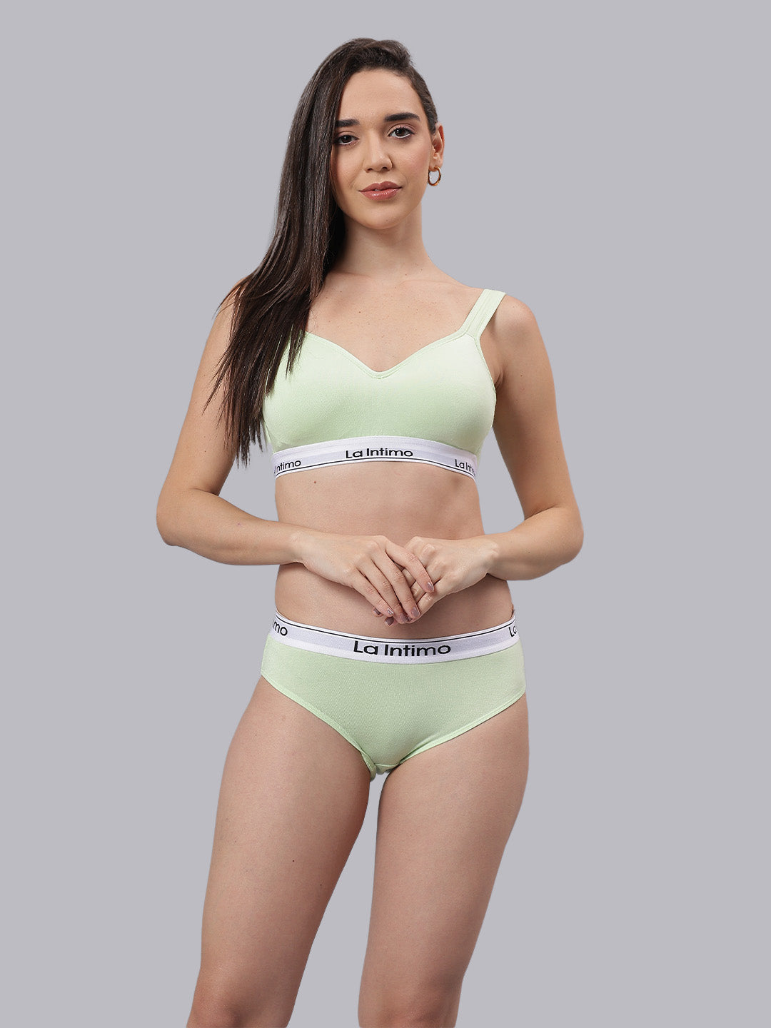 La Intimo Butter Bevy Women’s Sports Bra and Brief Lingerie Set – Combo Set in ultra-soft, breathable fabric for all-day comfort and active lifestyle support