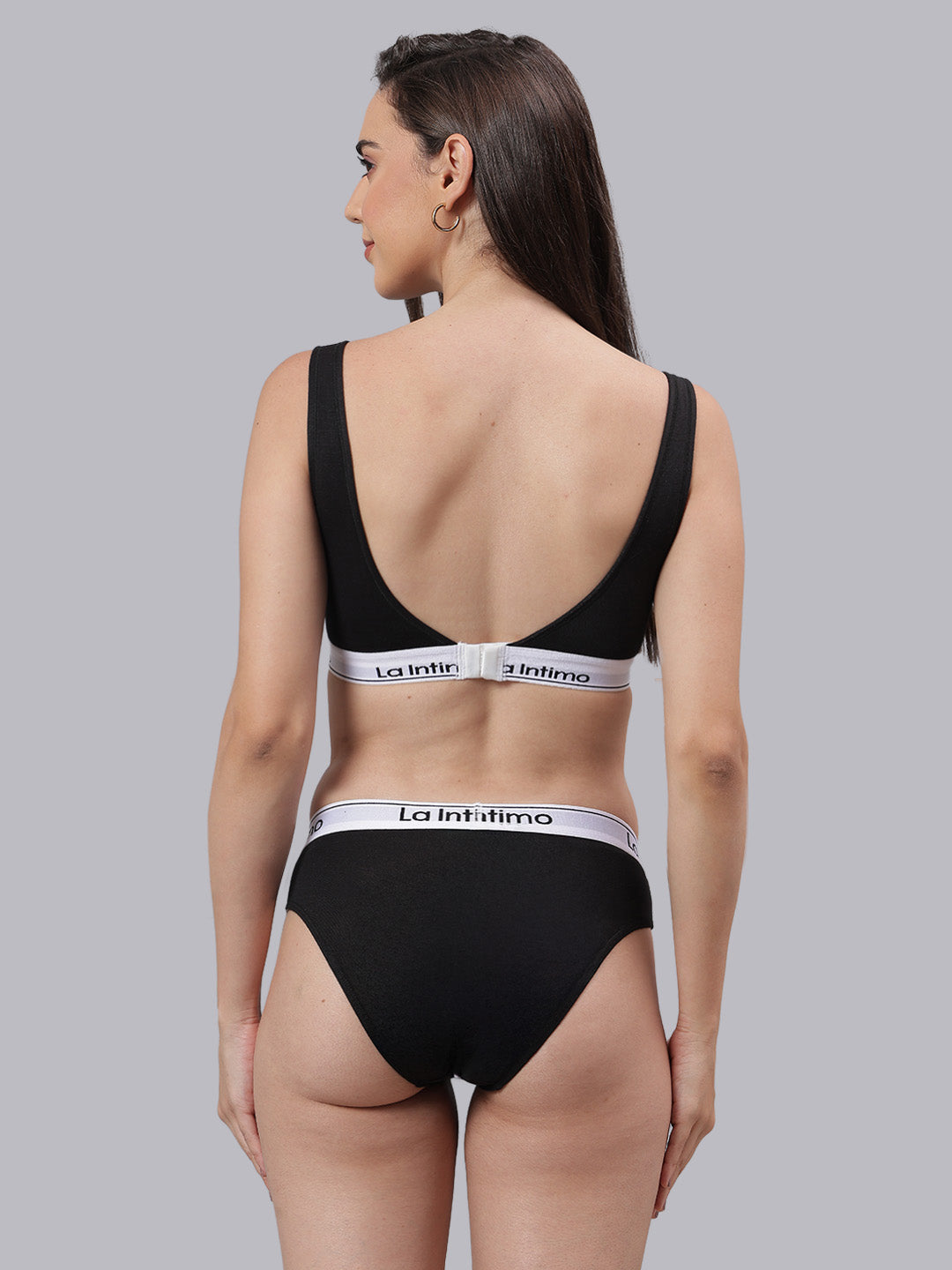 La Intimo Butter Bevy Women’s Sports Bra and Bikini Brief Lingerie Set – Combo Set in soft, breathable fabric for seamless fit and all-day luxury comfort