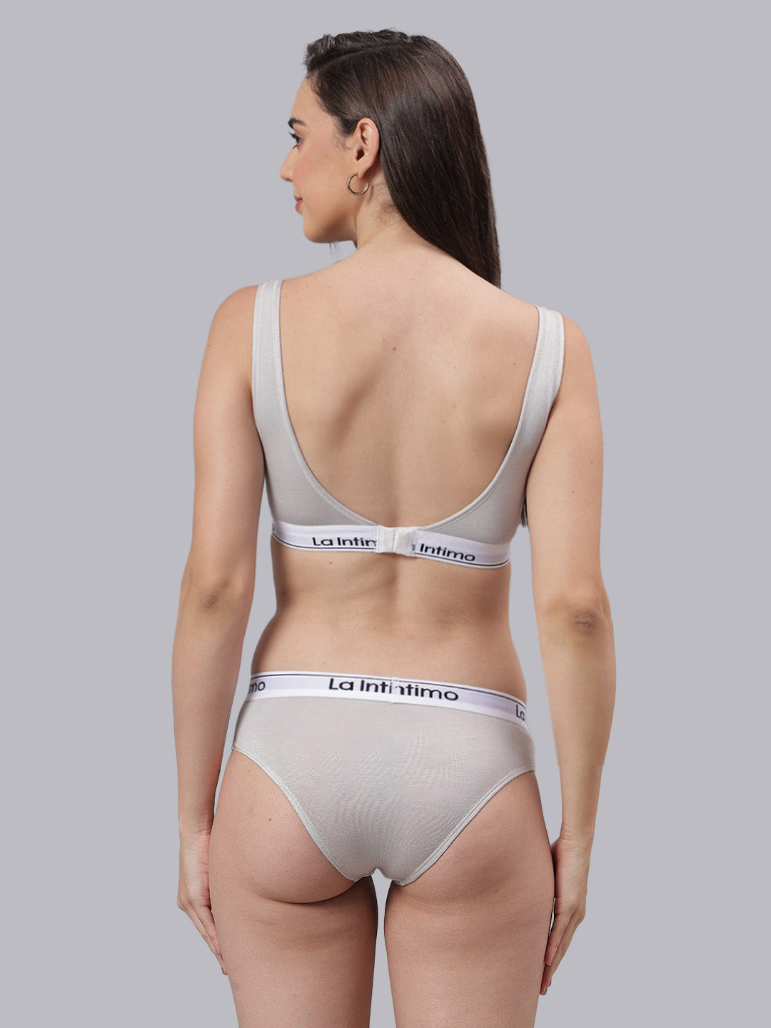 La Intimo Butter Bevy Women’s Sports Bra and Bikini Brief Lingerie Set – Combo Set in soft, breathable fabric for seamless fit and all-day luxury comfort