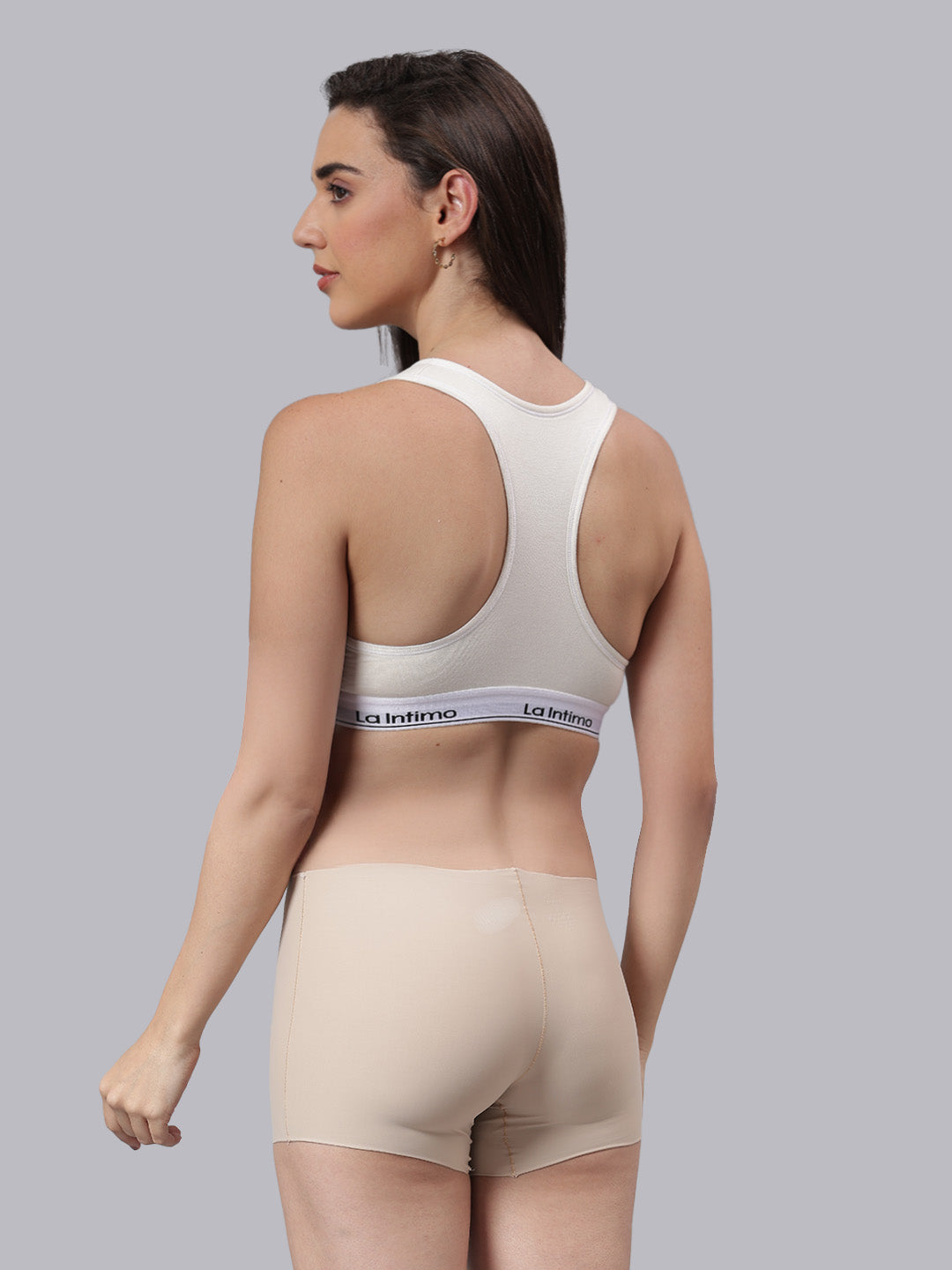 La Intimo Barely There Women’s Sports Bra & Semi-Seamless Lingerie Set – Combo Set in ultra-soft, breathable fabric for invisible comfort and everyday wear