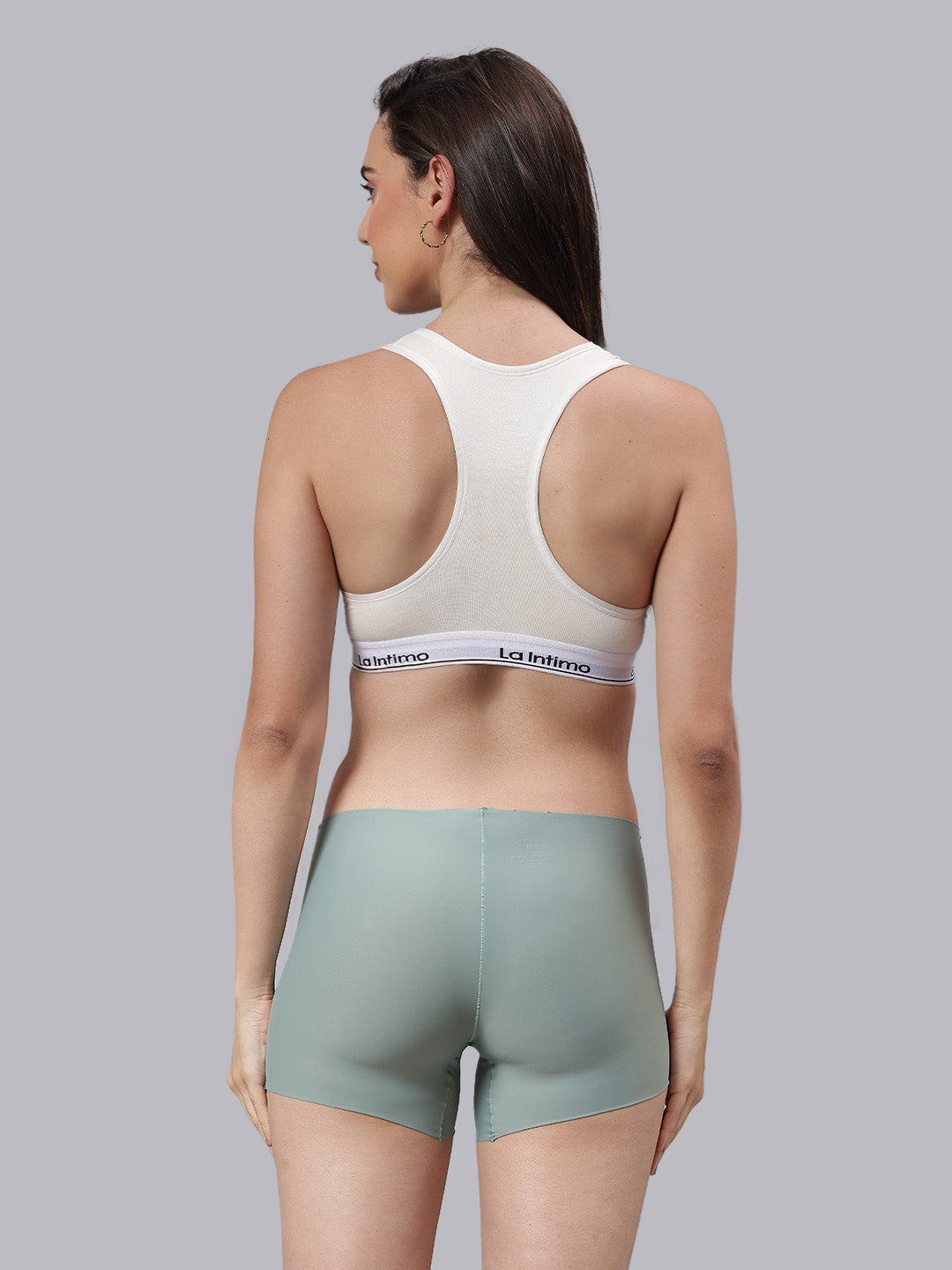 La Intimo Barely There Women’s Sports Bra & Semi-Seamless Lingerie Set – Combo Set in ultra-soft, breathable fabric for invisible comfort and everyday wear