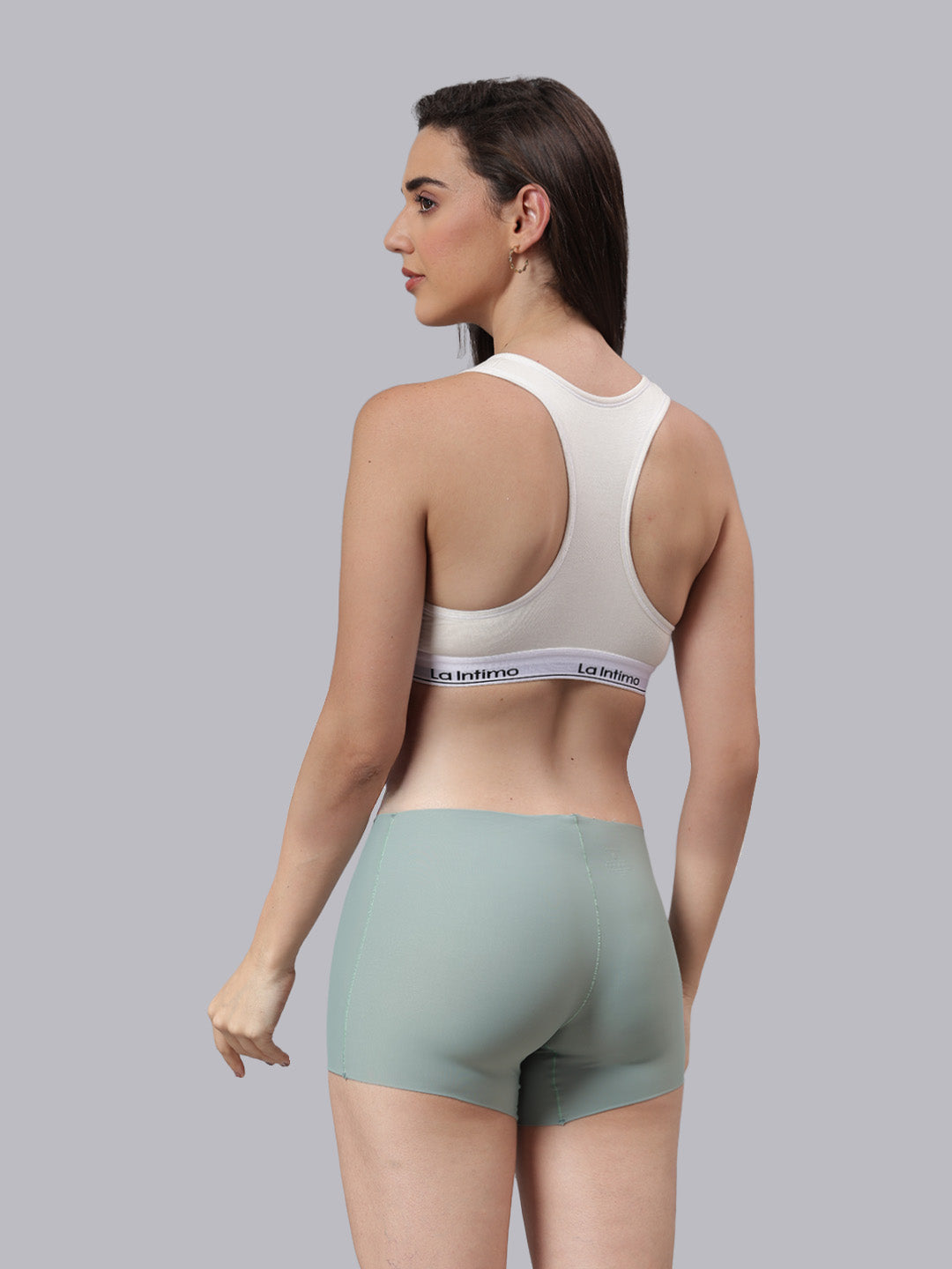 La Intimo Barely There Women’s Sports Bra & Semi-Seamless Lingerie Set – Combo Set in ultra-soft, breathable fabric for invisible comfort and everyday wear