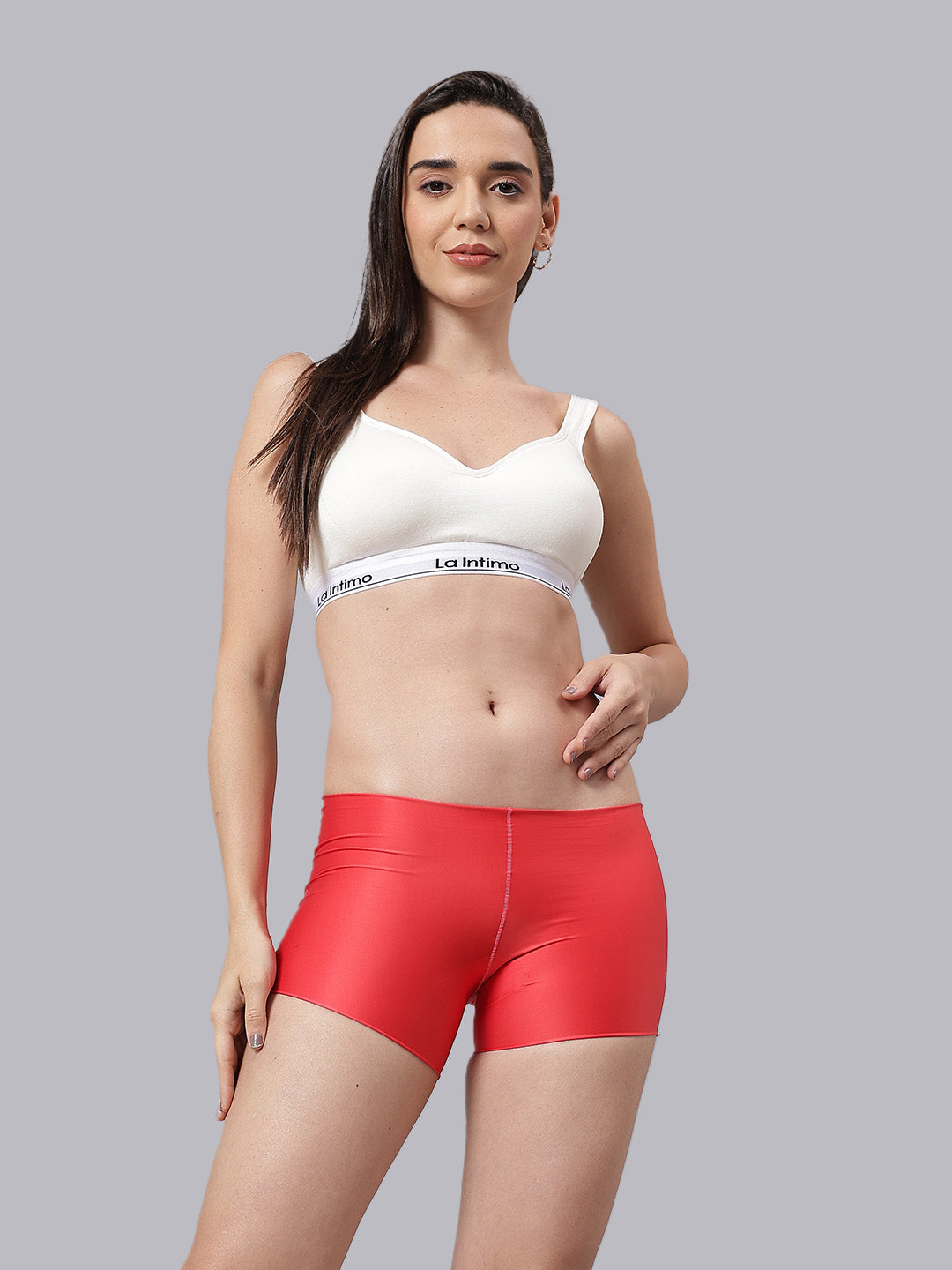 La Intimo Barely There Women’s Sports Bra & Semi-Seamless Lingerie Set – Combo Set in ultra-soft, breathable fabric for invisible comfort and everyday wear