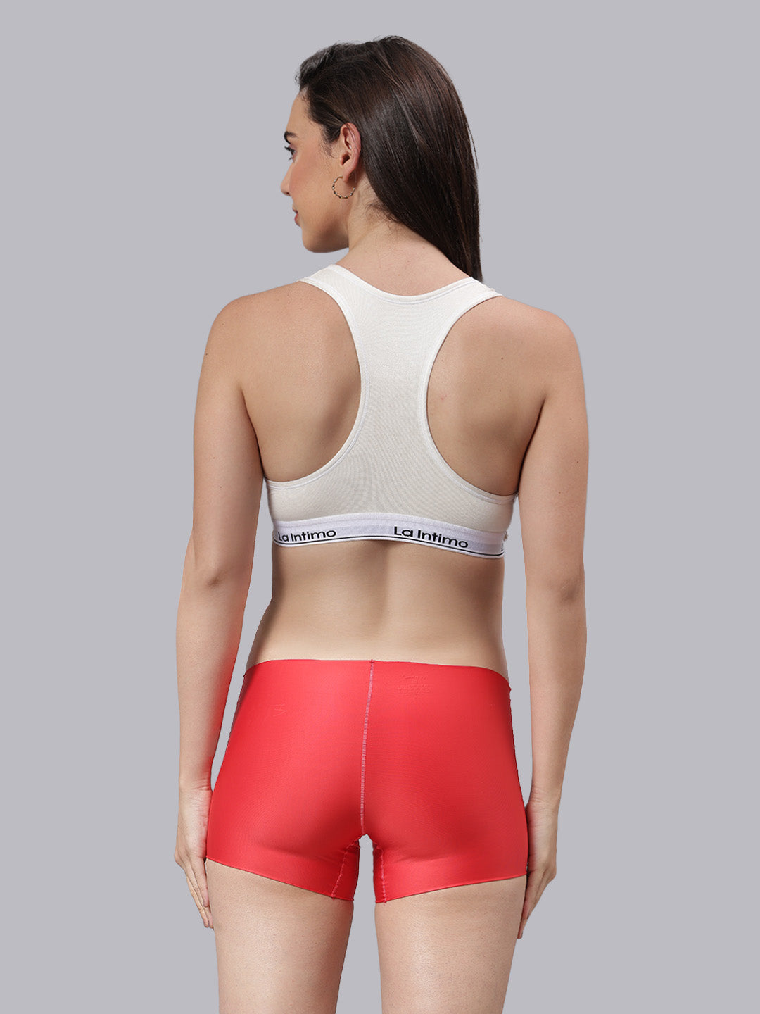 La Intimo Barely There Women’s Sports Bra & Semi-Seamless Lingerie Set – Combo Set in ultra-soft, breathable fabric for invisible comfort and everyday wear