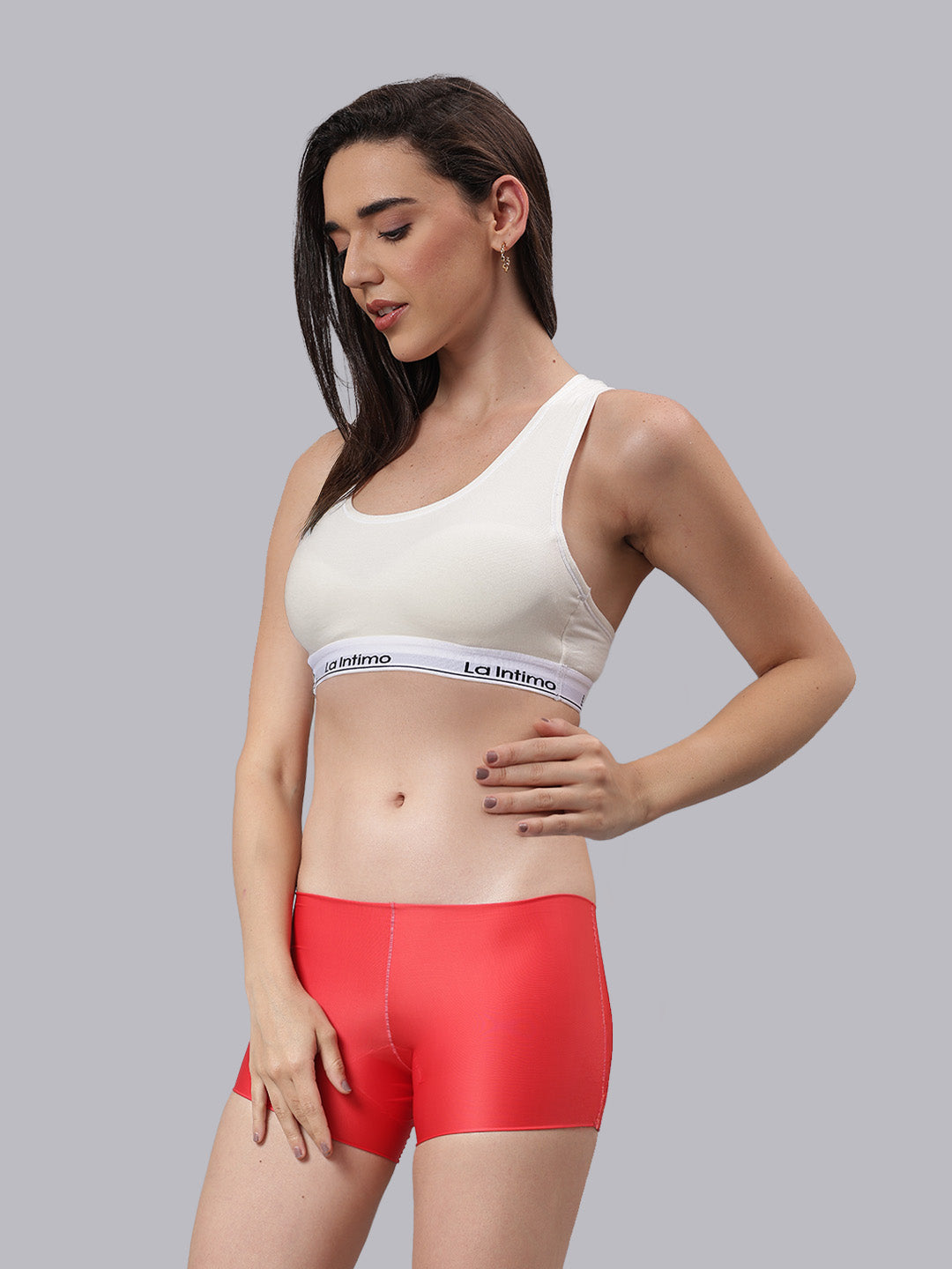 La Intimo Barely There Women’s Sports Bra & Semi-Seamless Lingerie Set – Combo Set in ultra-soft, breathable fabric for invisible comfort and everyday wear