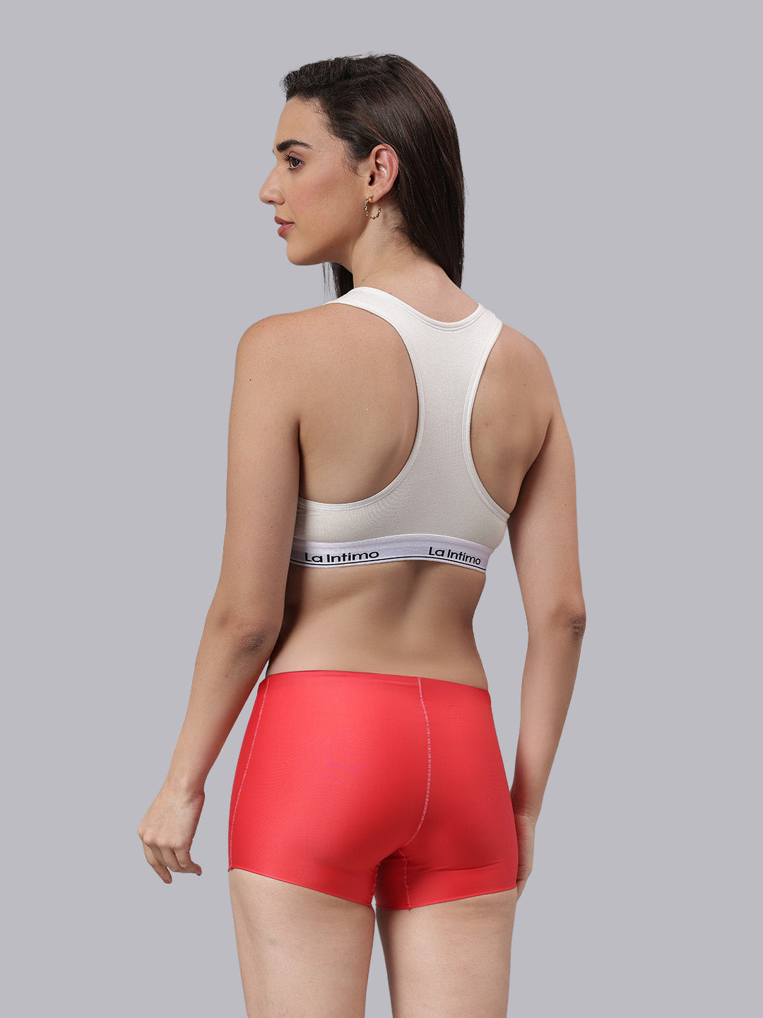 La Intimo Barely There Women’s Sports Bra & Semi-Seamless Lingerie Set – Combo Set in ultra-soft, breathable fabric for invisible comfort and everyday wear