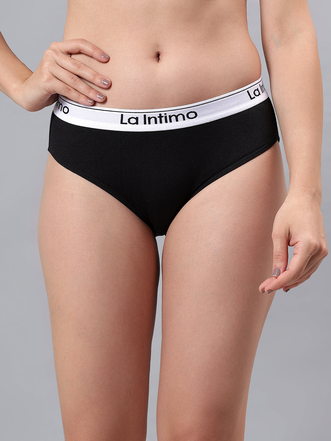 Luxury women's bikini brief panty from La Intimo in a single pack, offering premium comfort and stylish design.