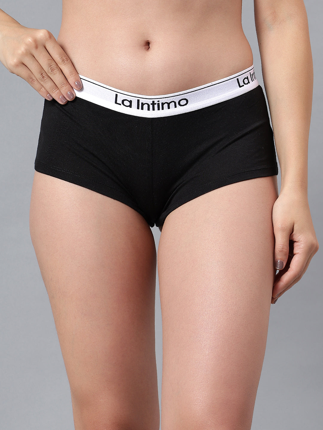 Luxury women's boyshort panty from La Intimo in a single pack, offering comfort and premium quality fabric.