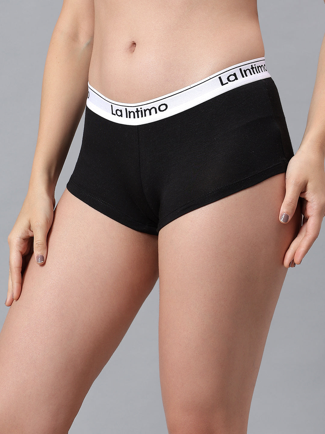 Luxury women's boyshort panty from La Intimo in a single pack, offering comfort and premium quality fabric.