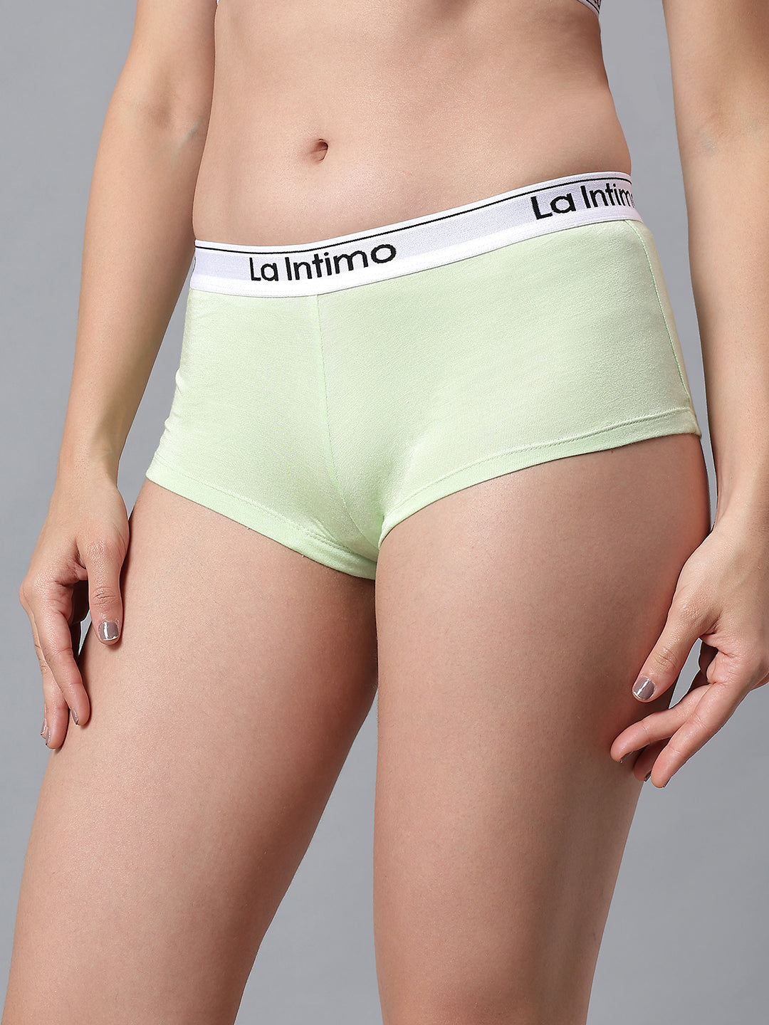 Luxury women's boyshort panty from La Intimo in a single pack, offering comfort and premium quality fabric.