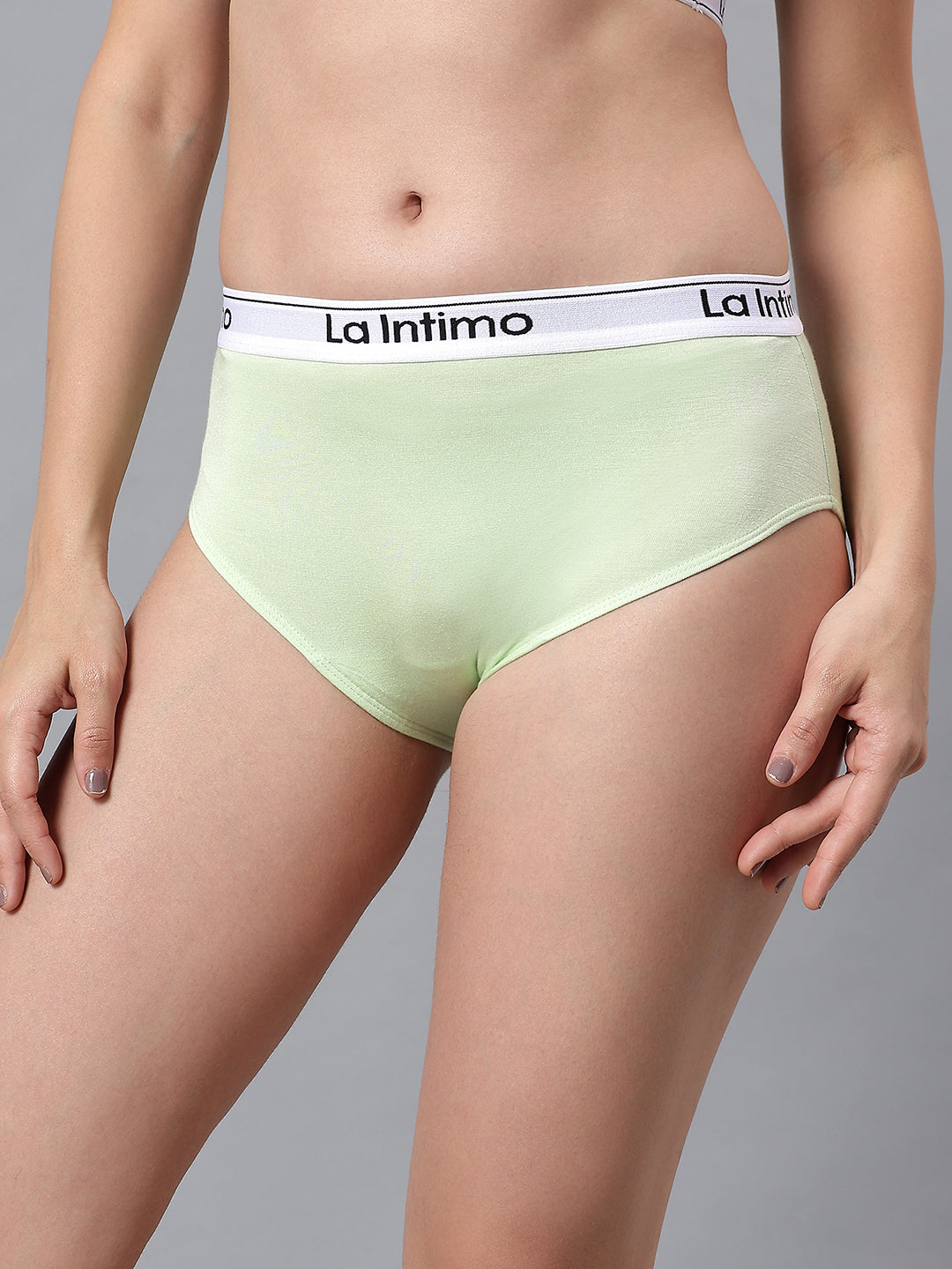 Luxury women’s hipster panty in single pack from La Intimo, designed for comfort, style, and a smooth fit.