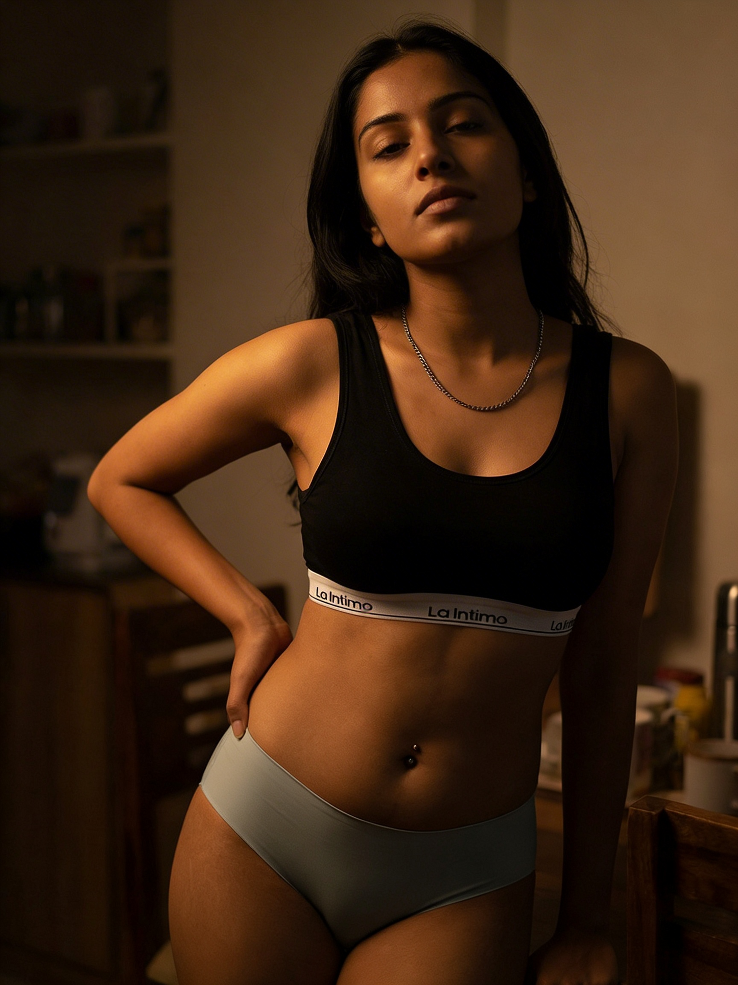 Nylon Spandex Hipster - Satiny
