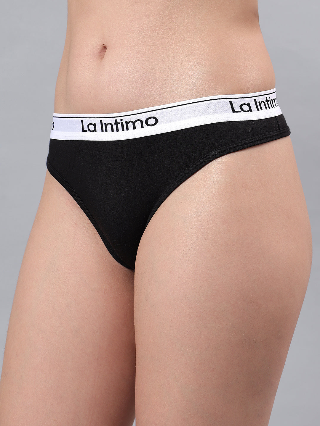 La Intimo women's luxury thong panty, elegant and comfortable innerwear in a single pack.